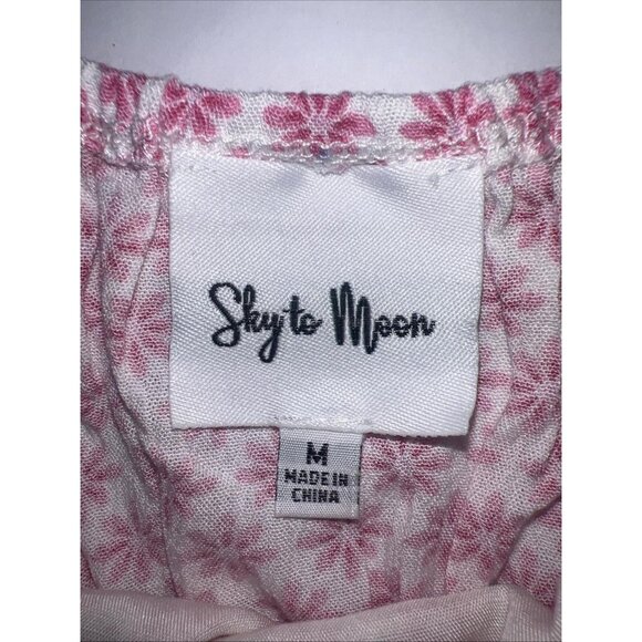 Women_s Pink Floral Mini Dress - Picture 3 of 7